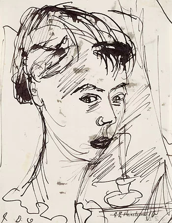 Ernst Ludwig Kirchner — Frauenkopf
