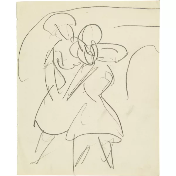 Ernst Ludwig Kirchner — 21 Blatt Zeichnungen aus diversen Skizzenbüchern: Tanz- und Zirkusszenen