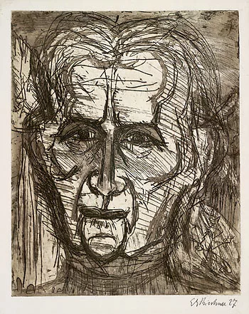 Ernst Ludwig Kirchner — Kopf Frau Bauer