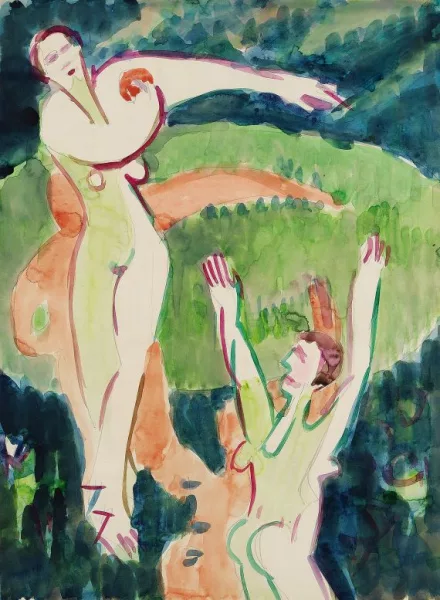 Ernst Ludwig Kirchner — Ballspielende Akte