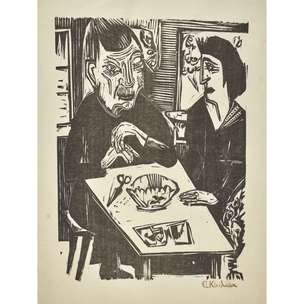 Ernst Ludwig Kirchner — "Alte und junge Frau".