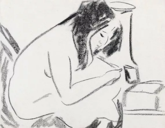 Ernst Ludwig Kirchner — Sitzendes Mädchen
