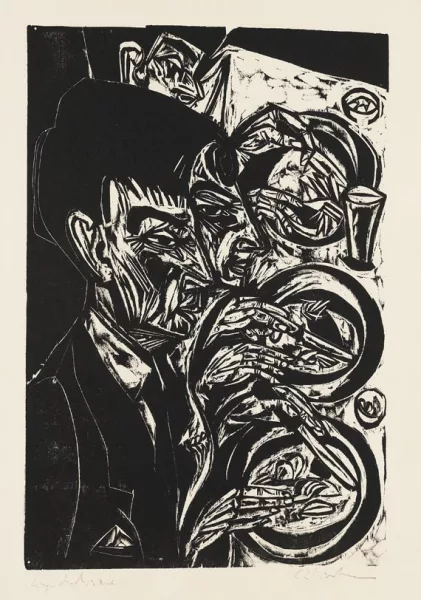 Ernst Ludwig Kirchner — Nervöse beim Diner