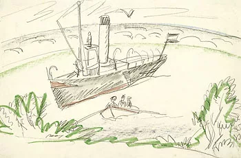 Ernst Ludwig Kirchner — Dampfer und Boot