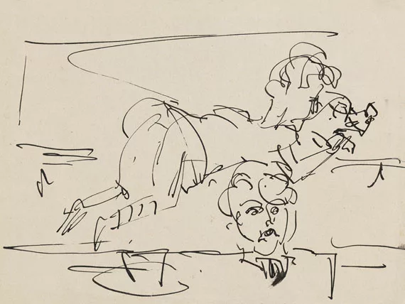 Ernst Ludwig Kirchner — Liegende Frau und Porträt - Häusliche Szene