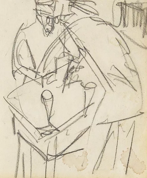 Ernst Ludwig Kirchner — Zwei Offiziere im Kasino (Halle)