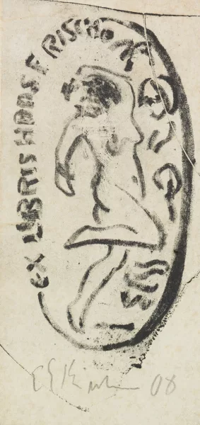 Ernst Ludwig Kirchner — Exlibris: Hans Frisch