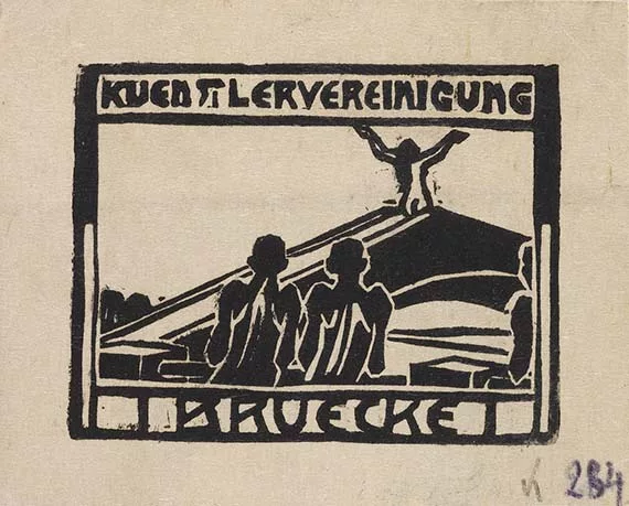 Ernst Ludwig Kirchner — Signet der Künstlervereinigung Brücke