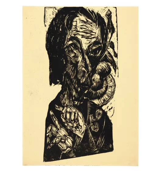 Ernst Ludwig Kirchner — Kopf des Kranken (Selbstporträt als Kranker)