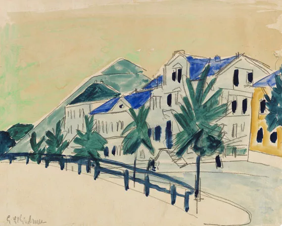 Ernst Ludwig Kirchner — Häuser mit Allee