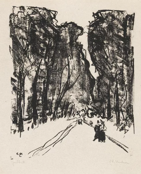 Ernst Ludwig Kirchner — Allee am Abend