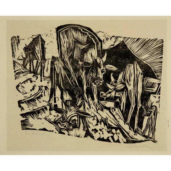 Ernst Ludwig Kirchner — Weidende Kühe – Fünf Kühe