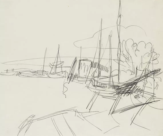 Ernst Ludwig Kirchner — Boote bei Fehmarn