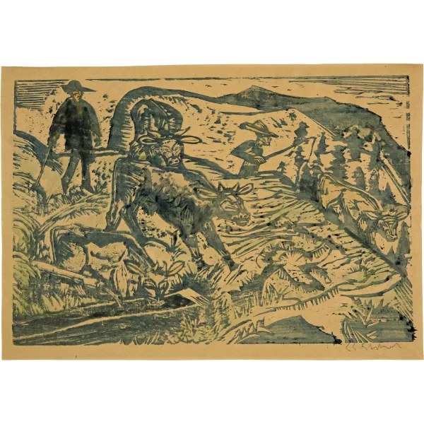 Ernst Ludwig Kirchner — Kühe und Hirten