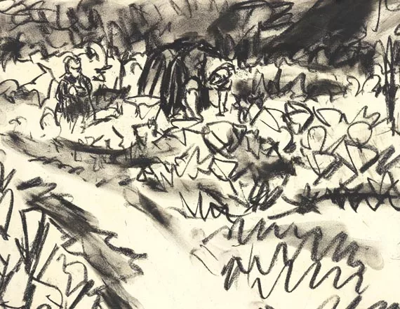Ernst Ludwig Kirchner — Frau und Kind im Garten