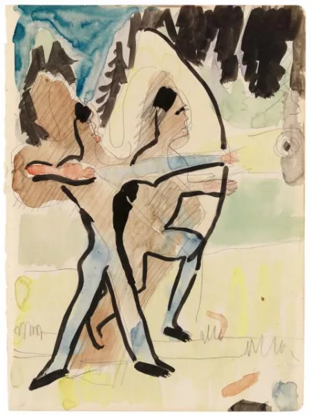 Ernst Ludwig Kirchner — Bogenschützen auf dem Wildboden