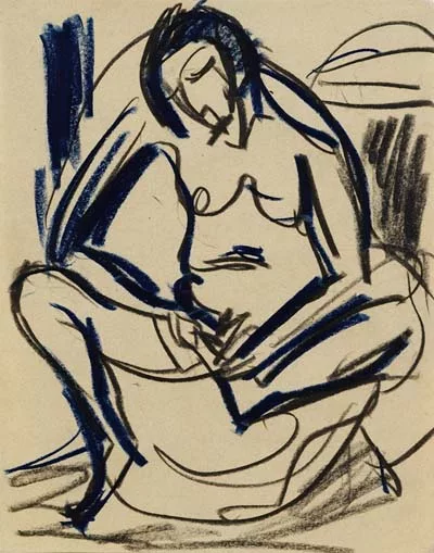 Ernst Ludwig Kirchner — Sitzender weiblicher Akt