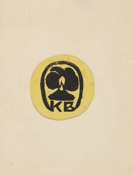 Ernst Ludwig Kirchner — Vignette mit Initialen der "Brücke"