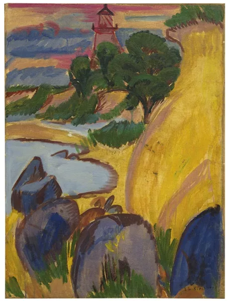 Ernst Ludwig Kirchner — Leuchtturm hinter Bucht