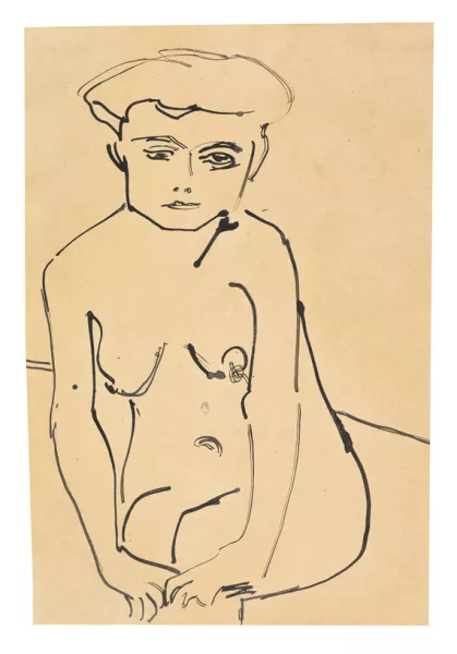 Ernst Ludwig Kirchner — Sitzender weiblicher Akt