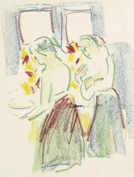 Ernst Ludwig Kirchner — Zwei Mädchen bei der Toilette
