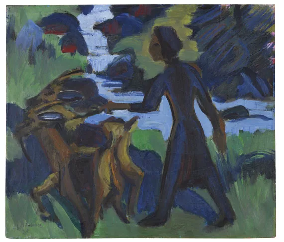 Ernst Ludwig Kirchner — Frau mit Ziege