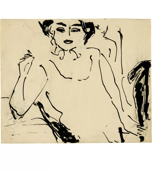 Ernst Ludwig Kirchner — Mädchen im Unterkleid
