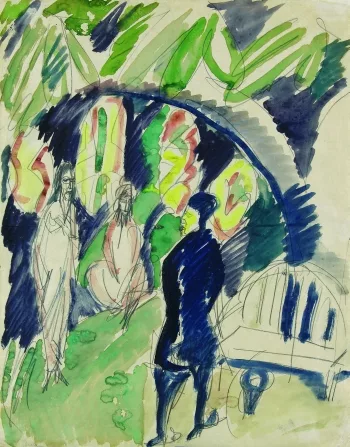 Ernst Ludwig Kirchner — Divan (Orientalische Szene)