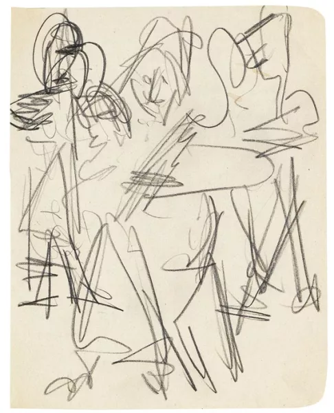 Ernst Ludwig Kirchner — Skizze zu Bauerntanz