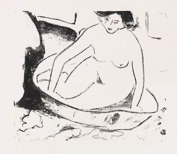 Ernst Ludwig Kirchner — Mädchen im Badetub