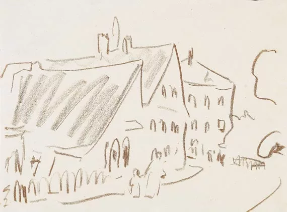Ernst Ludwig Kirchner — Häuserzeile in Dresden