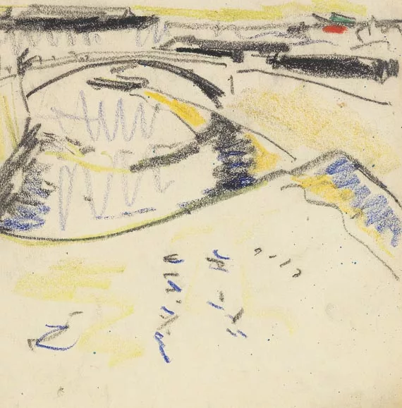 Ernst Ludwig Kirchner — Brücke an der Prießnitzmündung