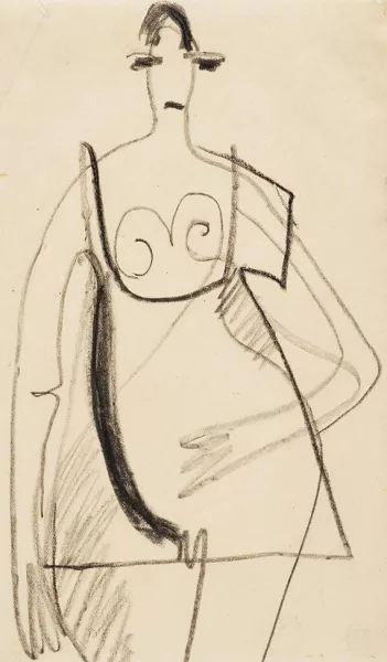Ernst Ludwig Kirchner — Stehende im Hemd
