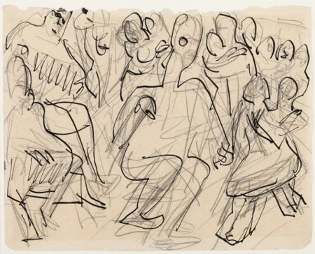 Tanzende Figuren, Um 1919.