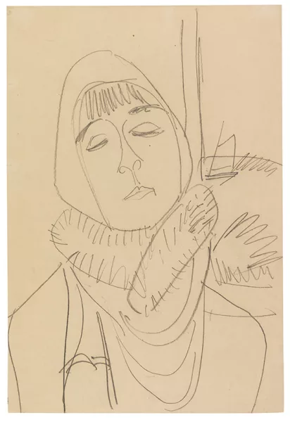 Ernst Ludwig Kirchner — Porträt Erna Schilling