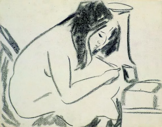 Ernst Ludwig Kirchner — Sitzendes Mädchen (K 8644)