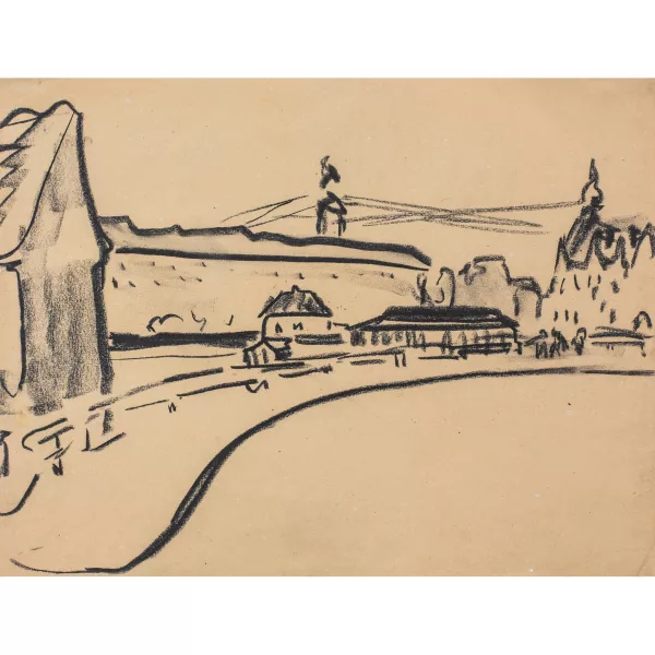 Ernst Ludwig Kirchner — Häusergruppe in Dresden
