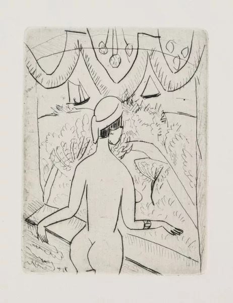 Ernst Ludwig Kirchner — Nackte Frau am Fenster