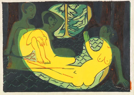 Ernst Ludwig Kirchner — Drei Akte im Walde