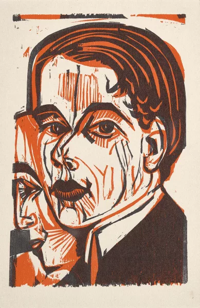 Ernst Ludwig Kirchner — Männerkopf (Selbstbildnis), 1926
