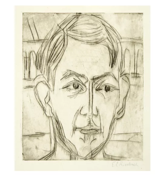 Ernst Ludwig Kirchner — Kopf eines jungen Mannes (Dr. Hans Bütow)