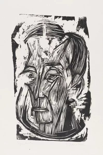 Ernst Ludwig Kirchner — Kopf Dichter Leonhard Frank I