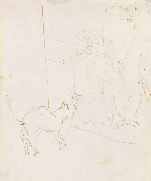 Ernst Ludwig Kirchner — Zwei Kinder mit Katze