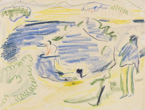 Ernst Ludwig Kirchner — Badende (Badende im Teich)