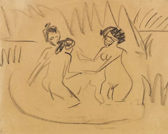 Ernst Ludwig Kirchner — Drei badende Akte an den Moritzburger Seen