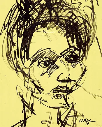 Ernst Ludwig Kirchner — Frauenkopf