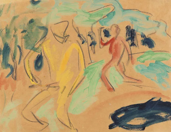 Ernst Ludwig Kirchner — Badende (Figuren in Bewegung)