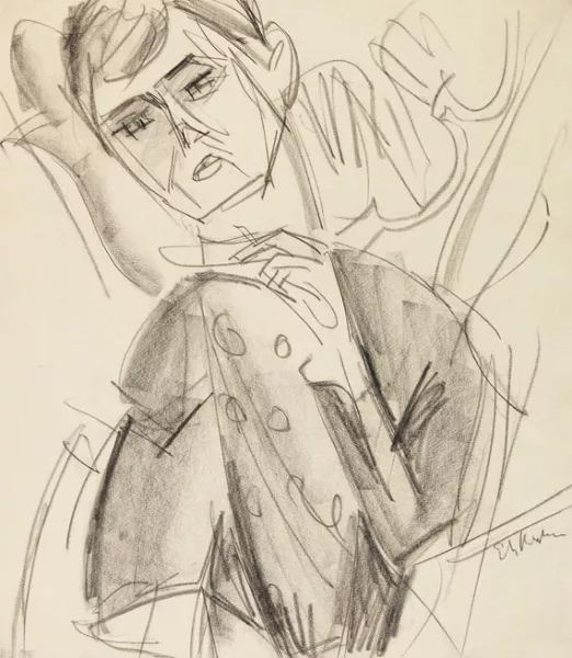 Ernst Ludwig Kirchner — Bildnis eines jungen Mannes (Portrait Dr. Hans Mardersteig)