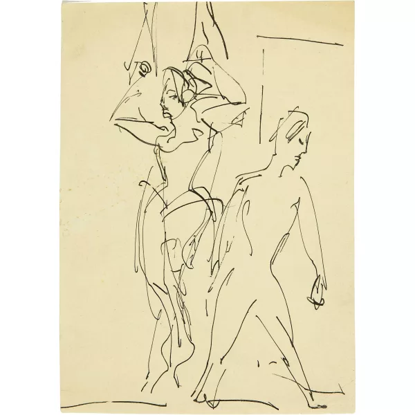 Ernst Ludwig Kirchner — 35 Zeichnungen aus verschiedenen Skizzenbüchern: Diverse Themen