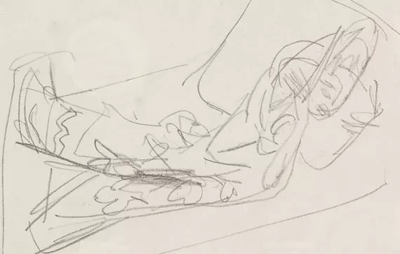 Ernst Ludwig Kirchner — Liegende (Skizze zu dem Gemälde: Olympia)